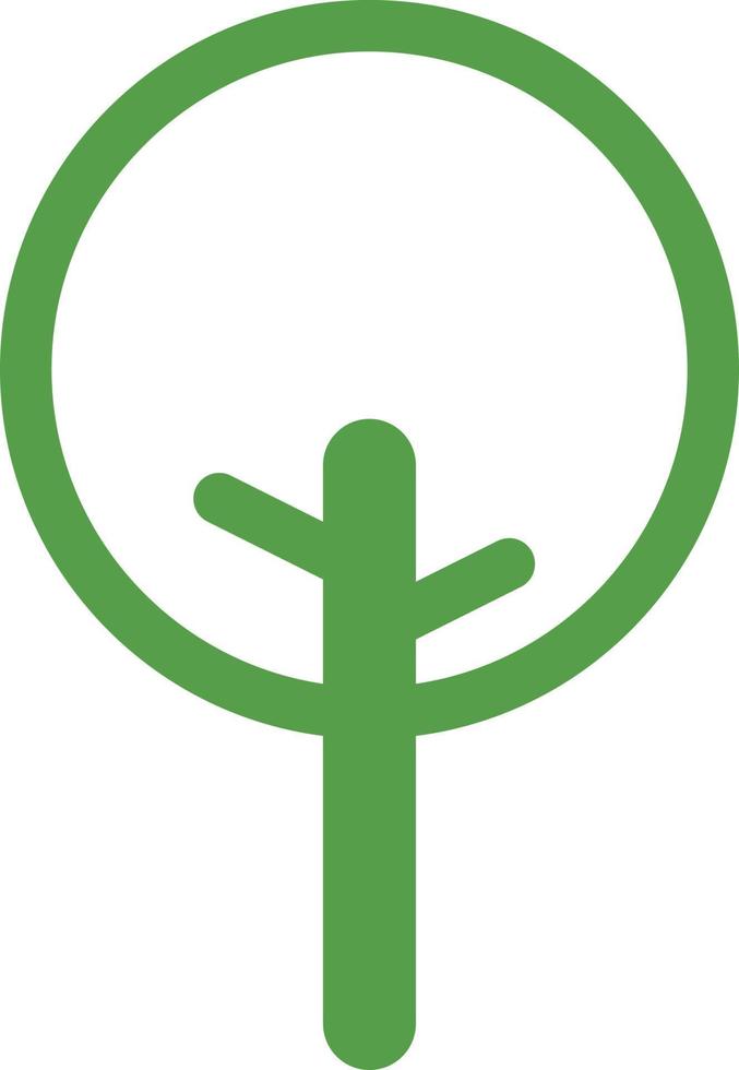 árbol verde, ilustración, sobre un fondo blanco. vector