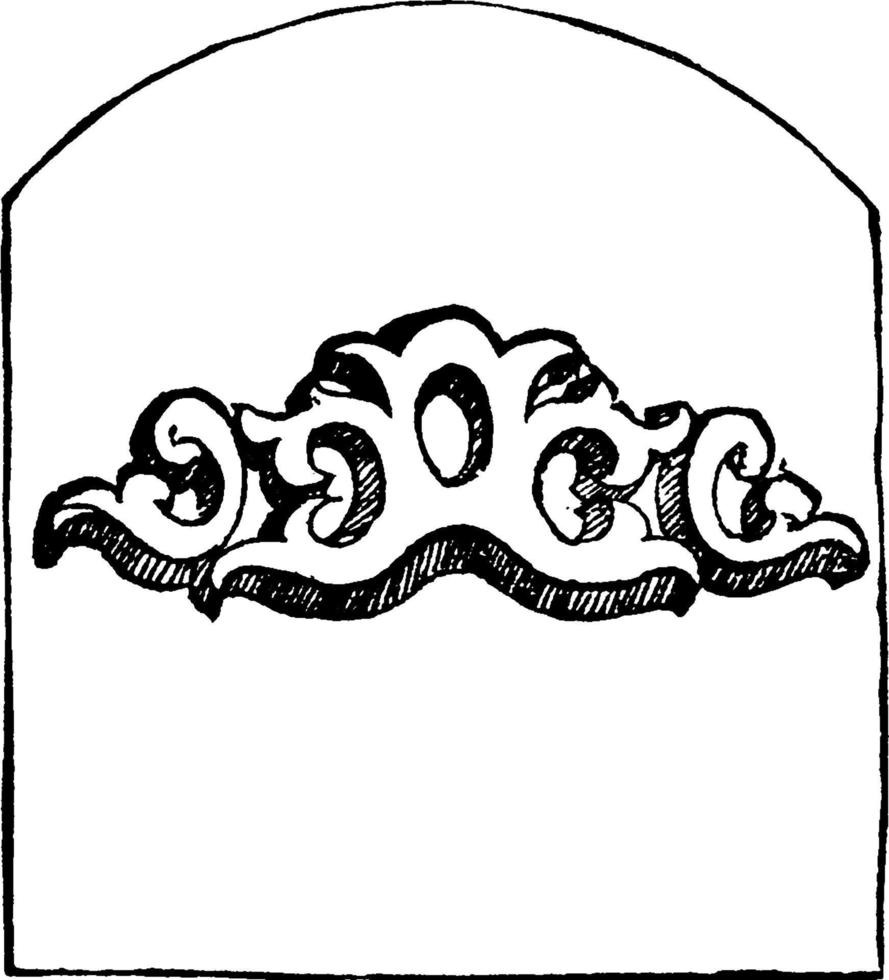 Scroll, vintage illustration. vector