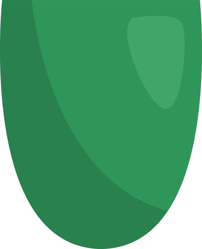 Green glass, illustration, vector, on a white background. vector