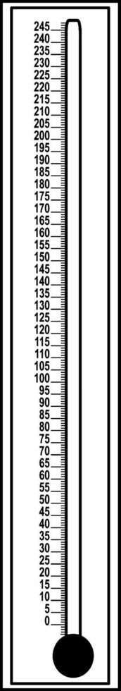 escala de temperatura, ilustración vintage. vector