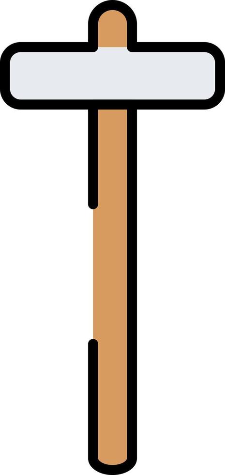 Mallet tool, illustration, vector on a white background.