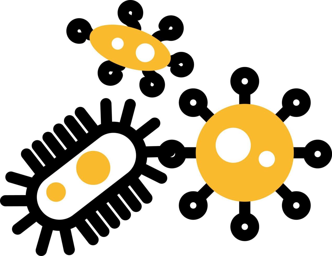 Doctor bacteriology, illustration, vector on a white background.
