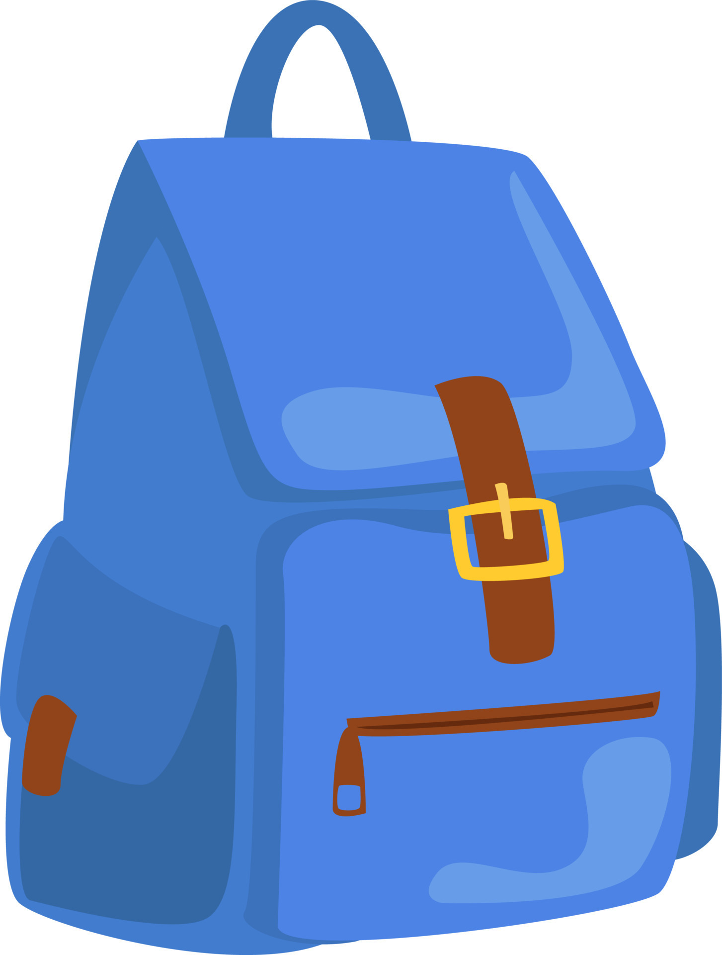 Blue schoolbag, illustration, vector on white background. 13721294 ...
