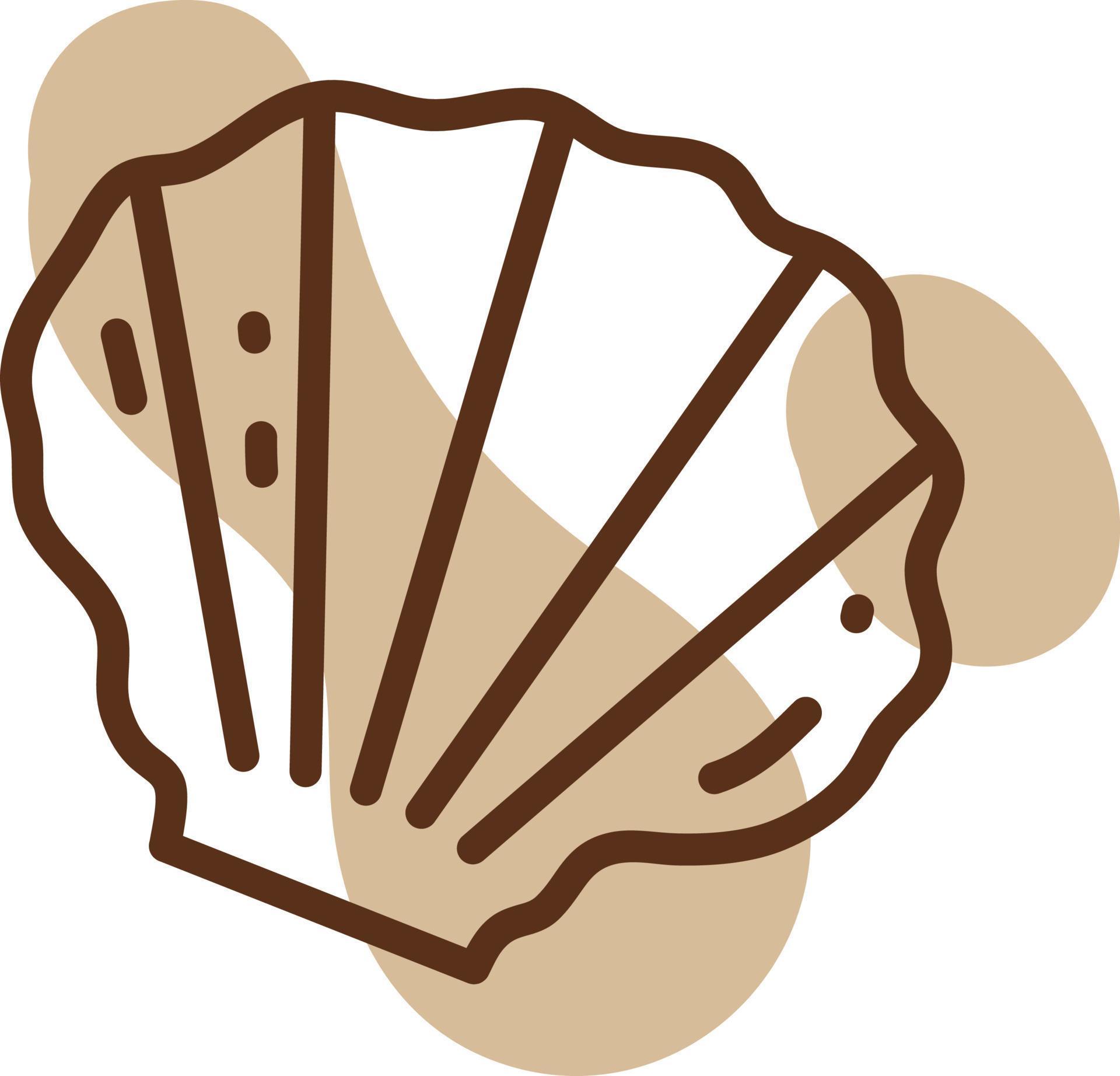 Pearl shell, illustration, vector, on a white background. 13721324