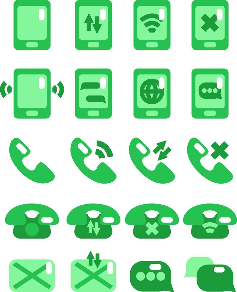 comunicación telefónica, ilustración, vector sobre fondo blanco.