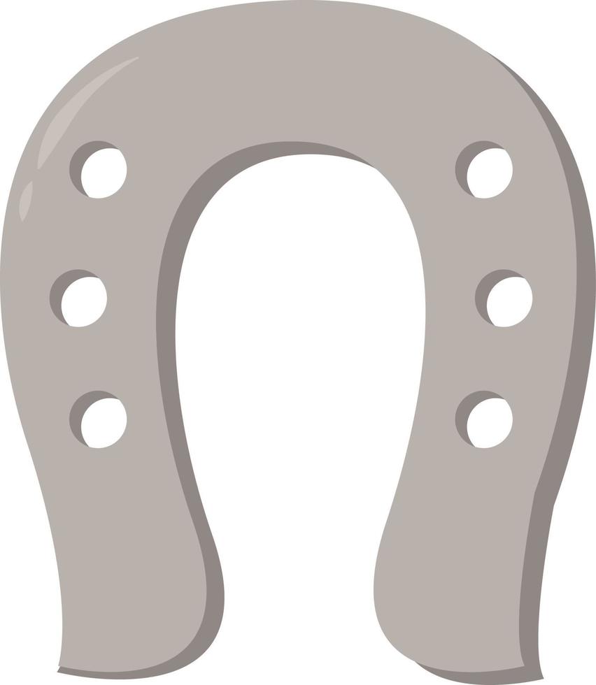 Horseshoe, illustration, vector on white background.