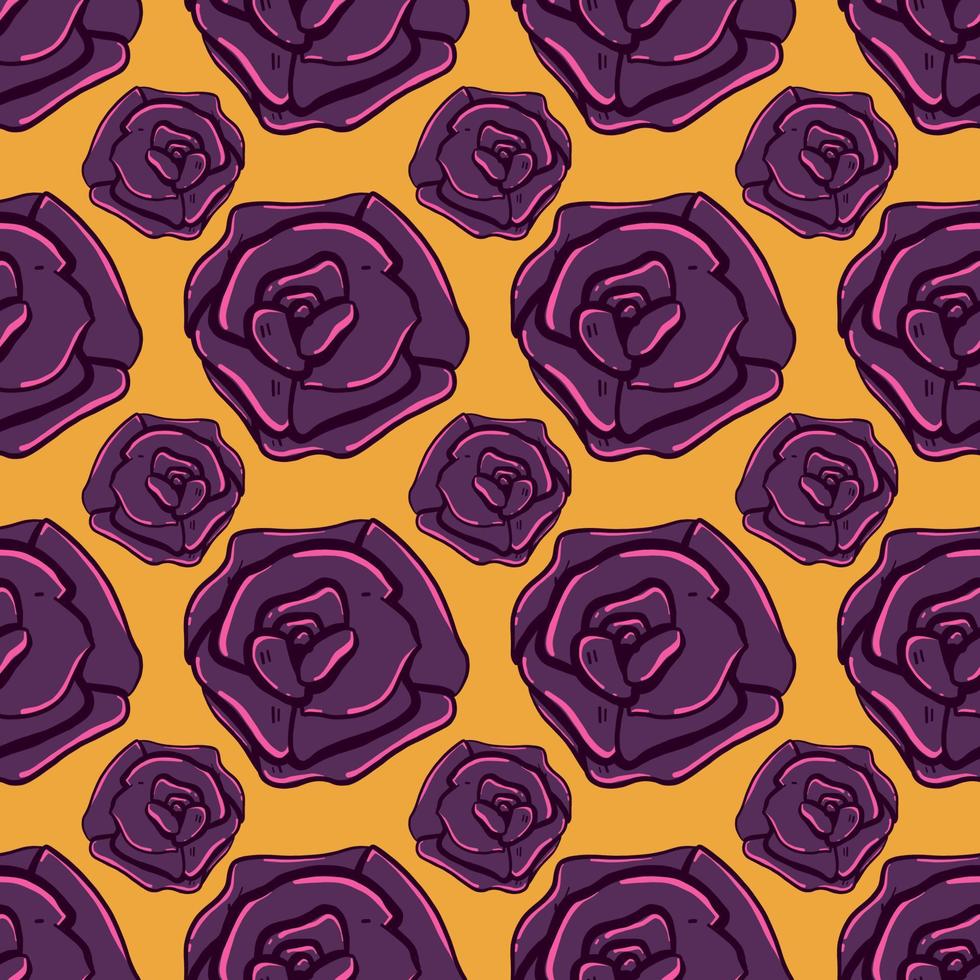 Cute rose pattern , illustration, vector on white background