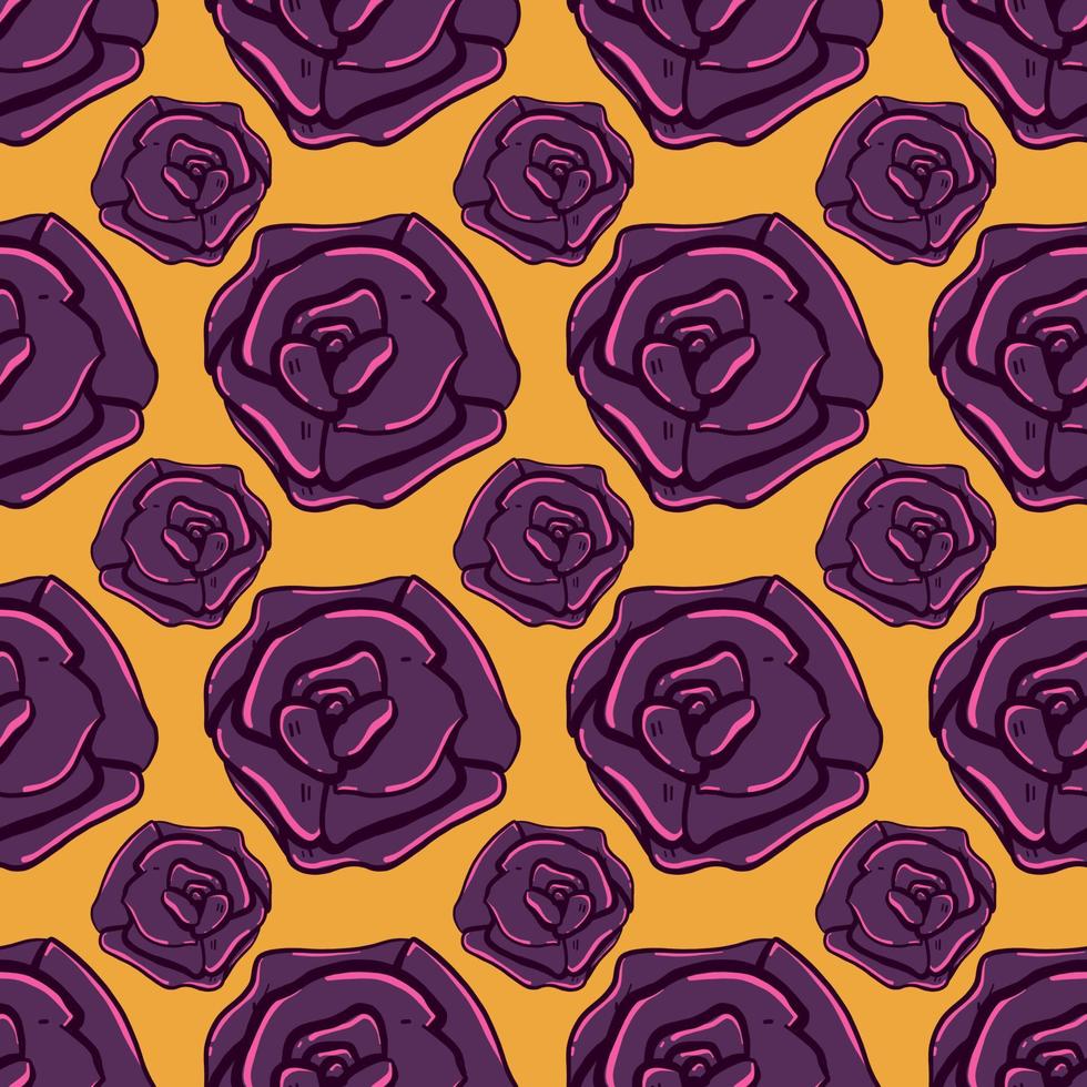 Cute rose patrón , ilustración, vector sobre fondo blanco.