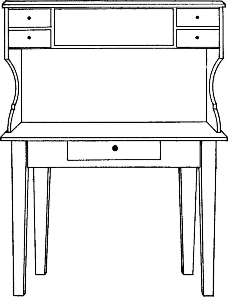Homemade Buffet, vintage illustration. vector