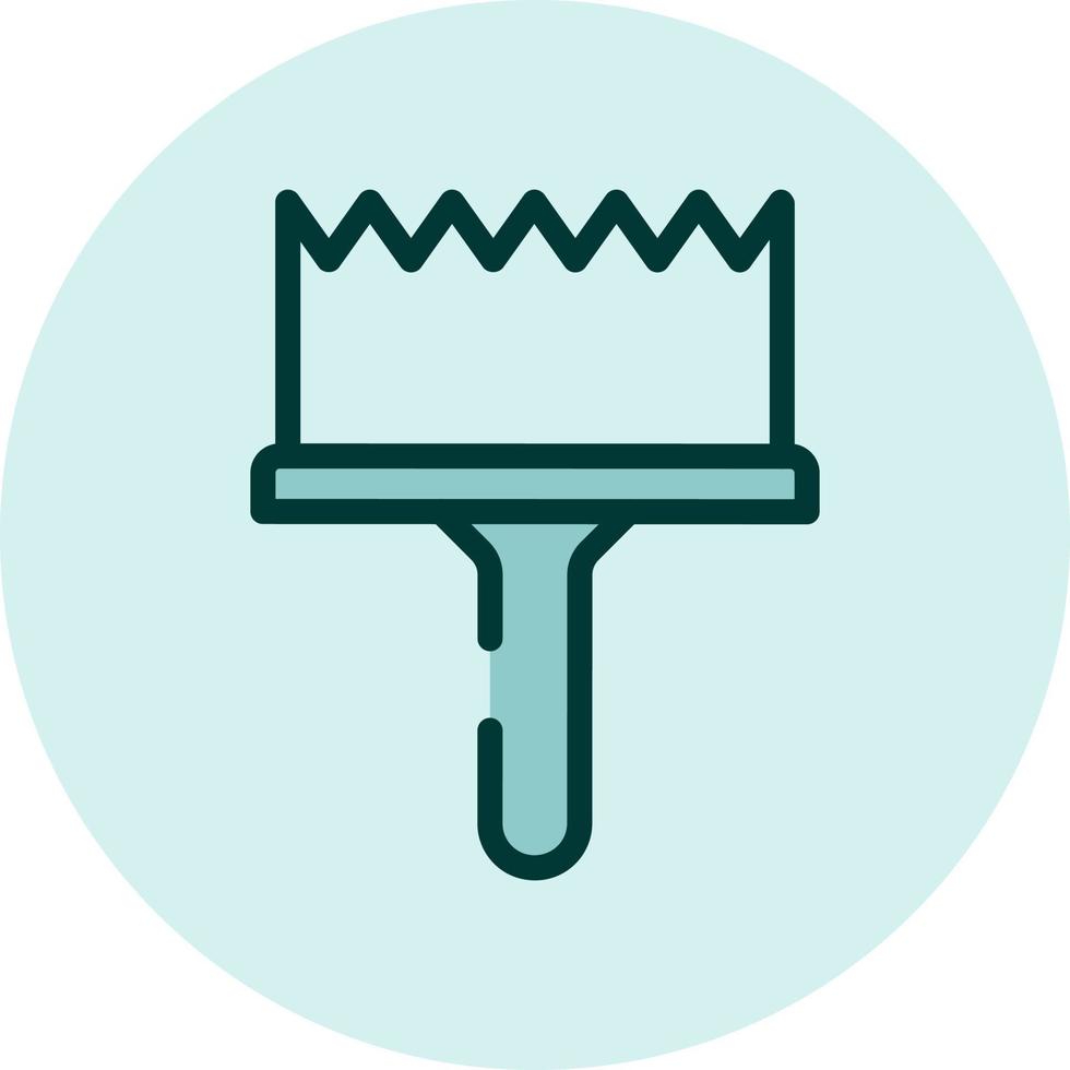 House repairing painting brush, illustration, vector on a white background.