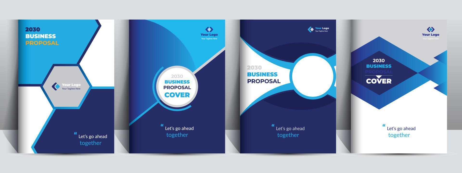 Proposal cover Design Template adept for multipurpose Projects vector