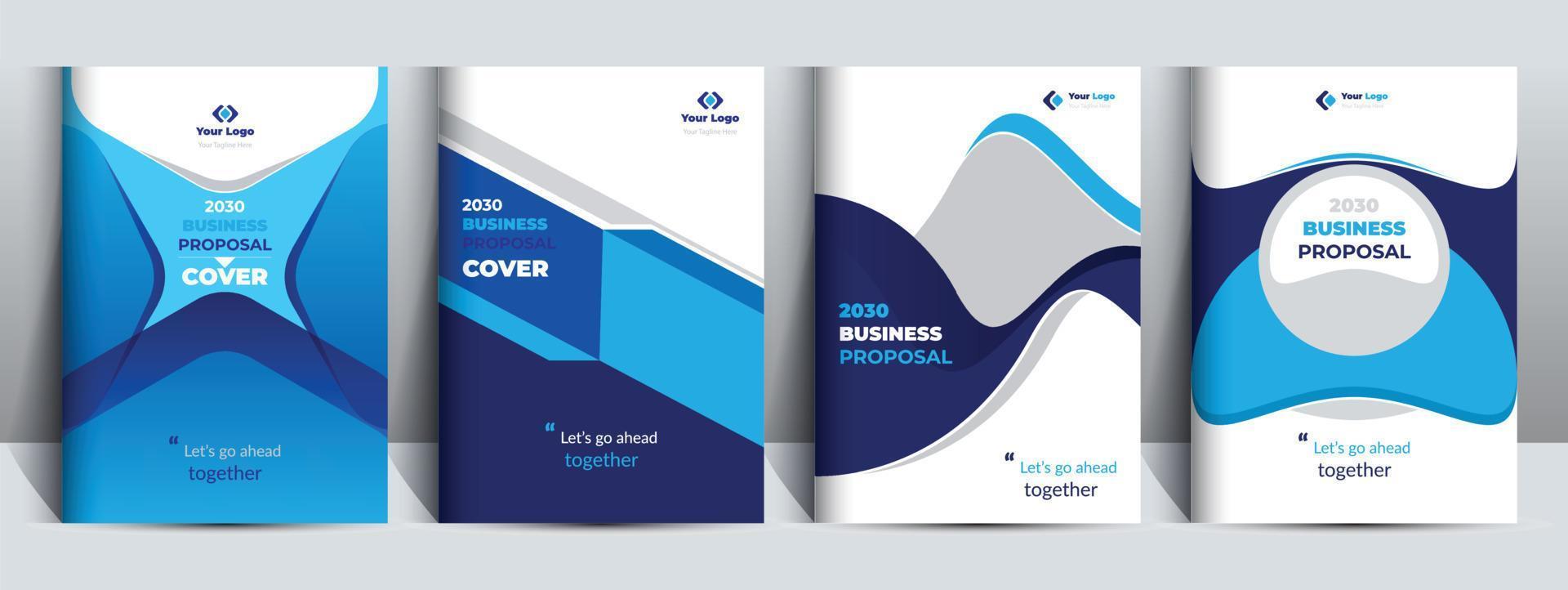 Proposal cover Design Template adept for multipurpose Projects vector