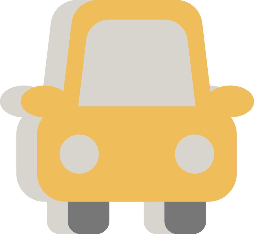 Small City car, illustration, vector on a white background.