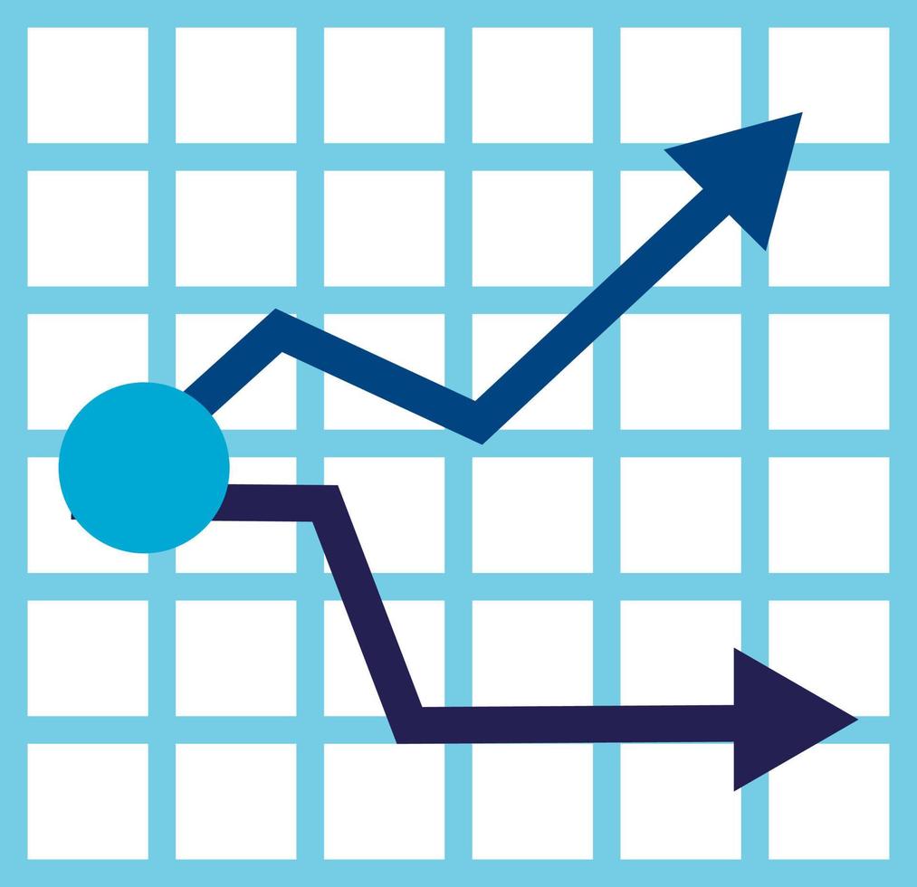 Analytics graphicon, illustration, vector, on a white background. vector