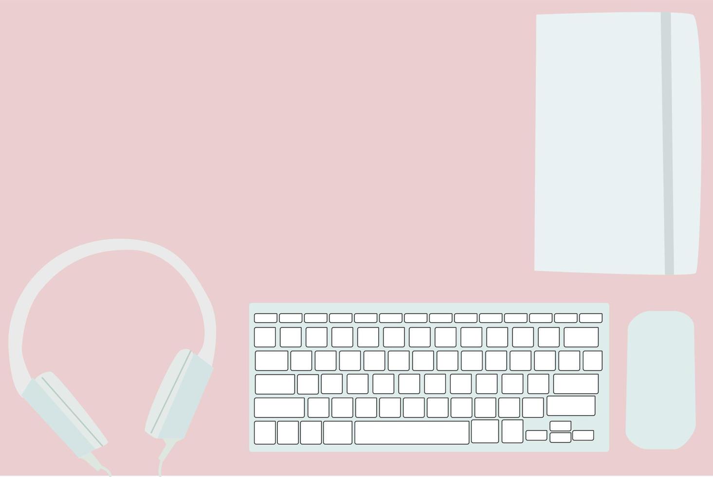 PC gear, illustration, vector on white background.