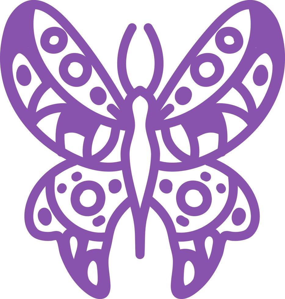 Large pink butterfly, illustration, vector on a white background.