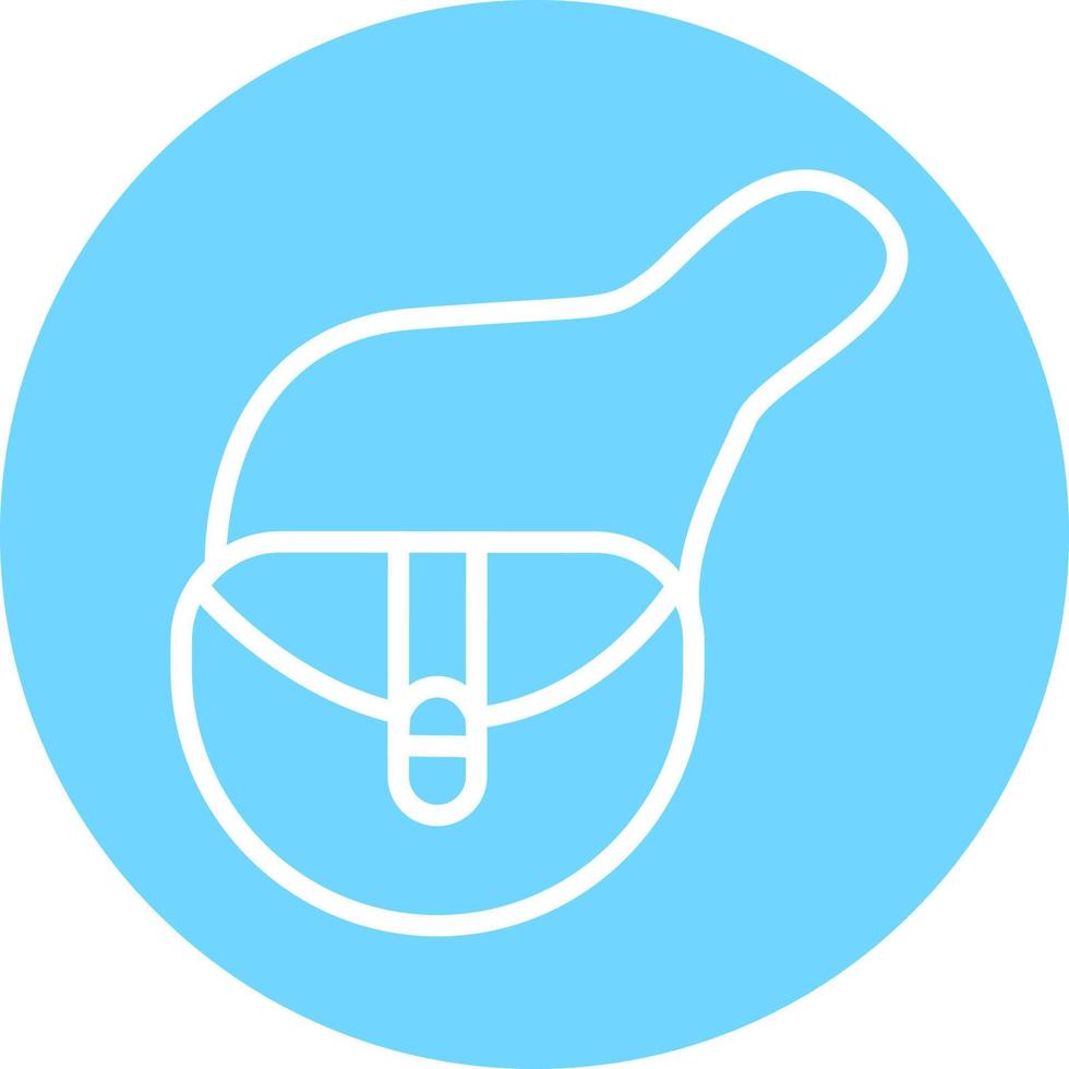 Blue womans shoulder bag , illustration, vector on a white background.