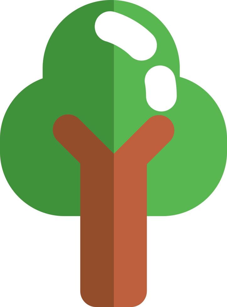 árbol de primavera ecológico, ilustración, vector sobre fondo blanco.