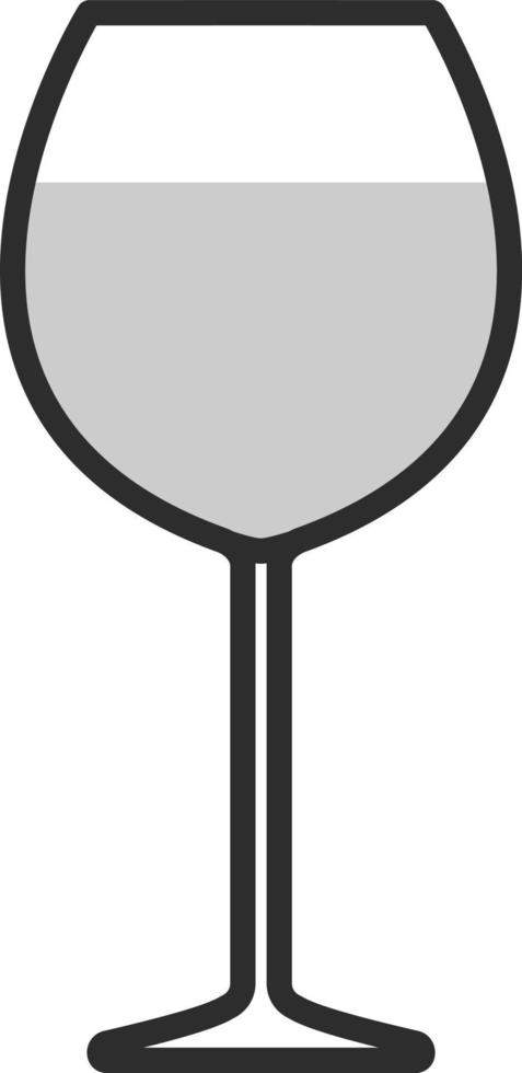 Wine glass, illustration, on a white background. vector