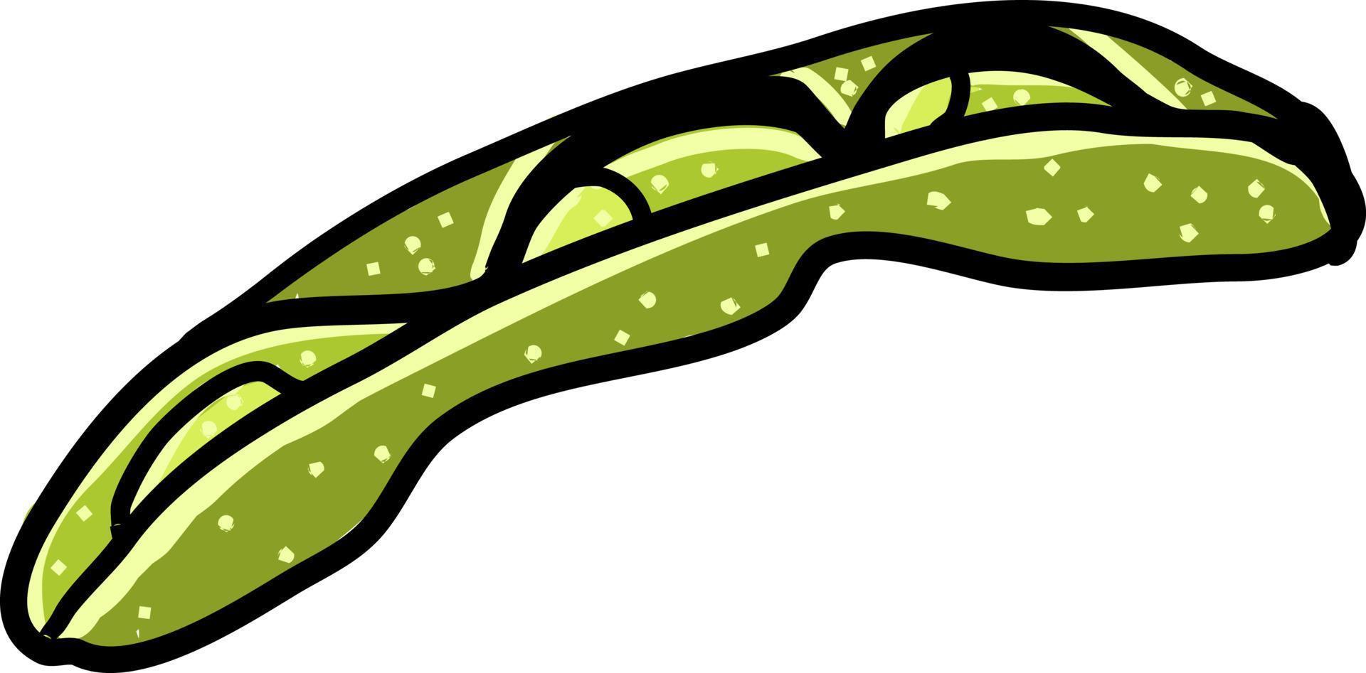 Edamame, illustration, vector on white background.