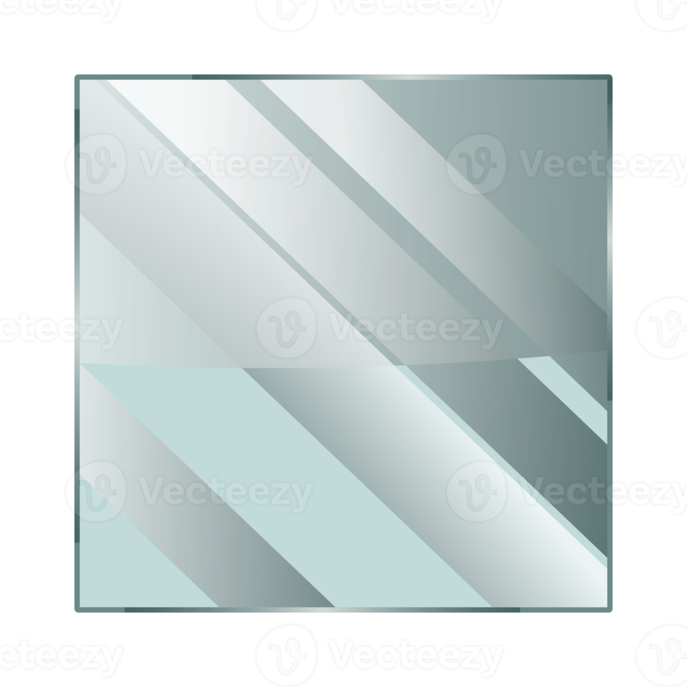 Square shaped glass plate png