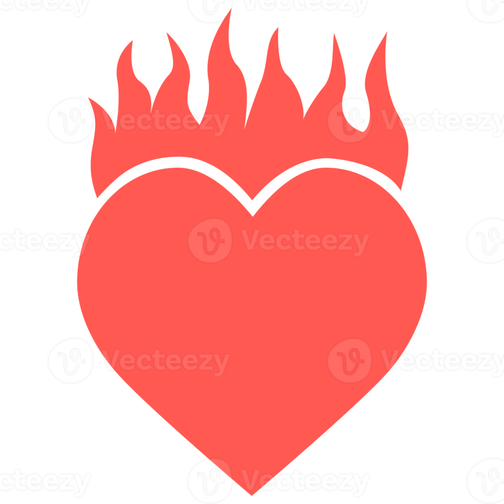 Fiery Heart icon png