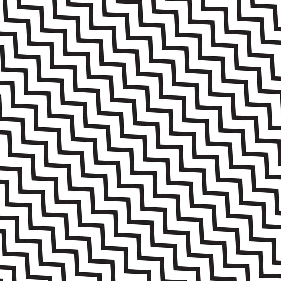 Black and white stripes zigzag parallel horizontal lines on a white background in a abstract style. For print, pattern fabric, fashion textile, wallpaper, clothing, wrapping, batik vector