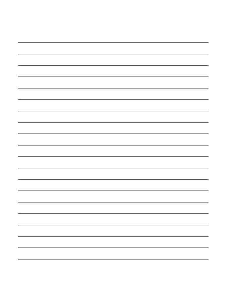 Notebook paper, Straight line, white background Paper book. Simple black color lined paper. Striped sheet to annotate vector