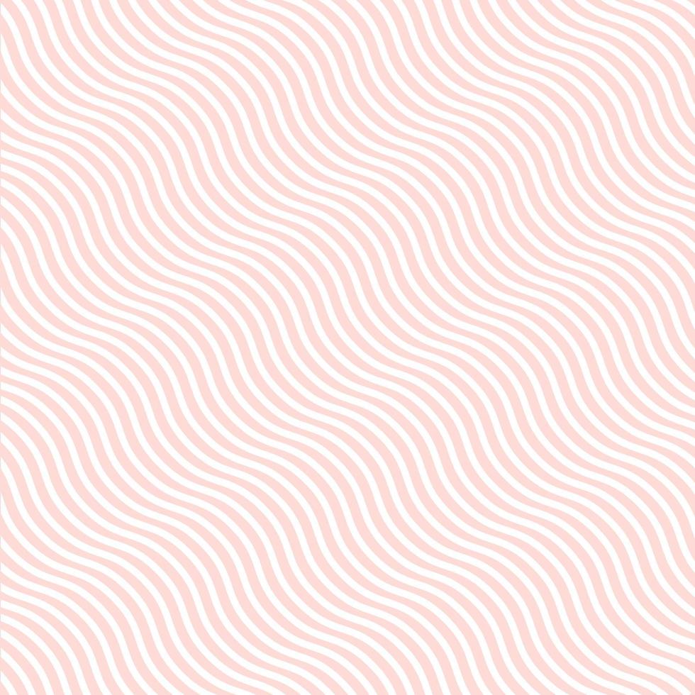 Wave striped pattern of pink pastel tone color parallel horizontal lines on a white background in a abstract style. For print, pattern fabric, fashion textile, wallpaper, clothing, wrapping, batik vector