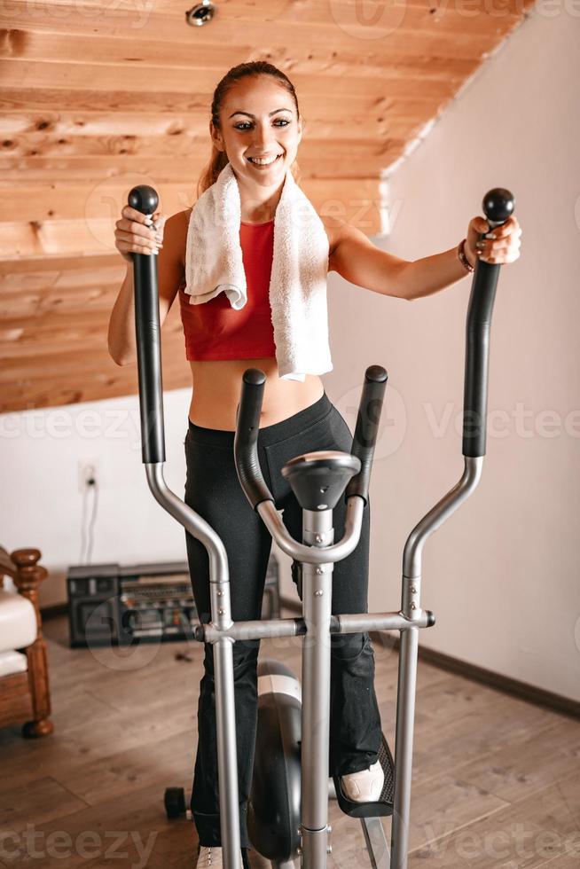 Fitness woman view photo