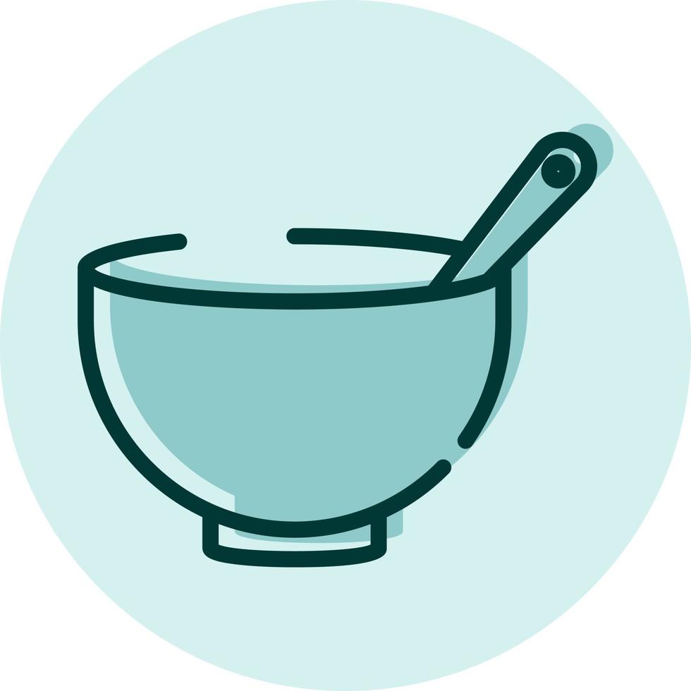 sopa caliente, ilustración, vector sobre fondo blanco.