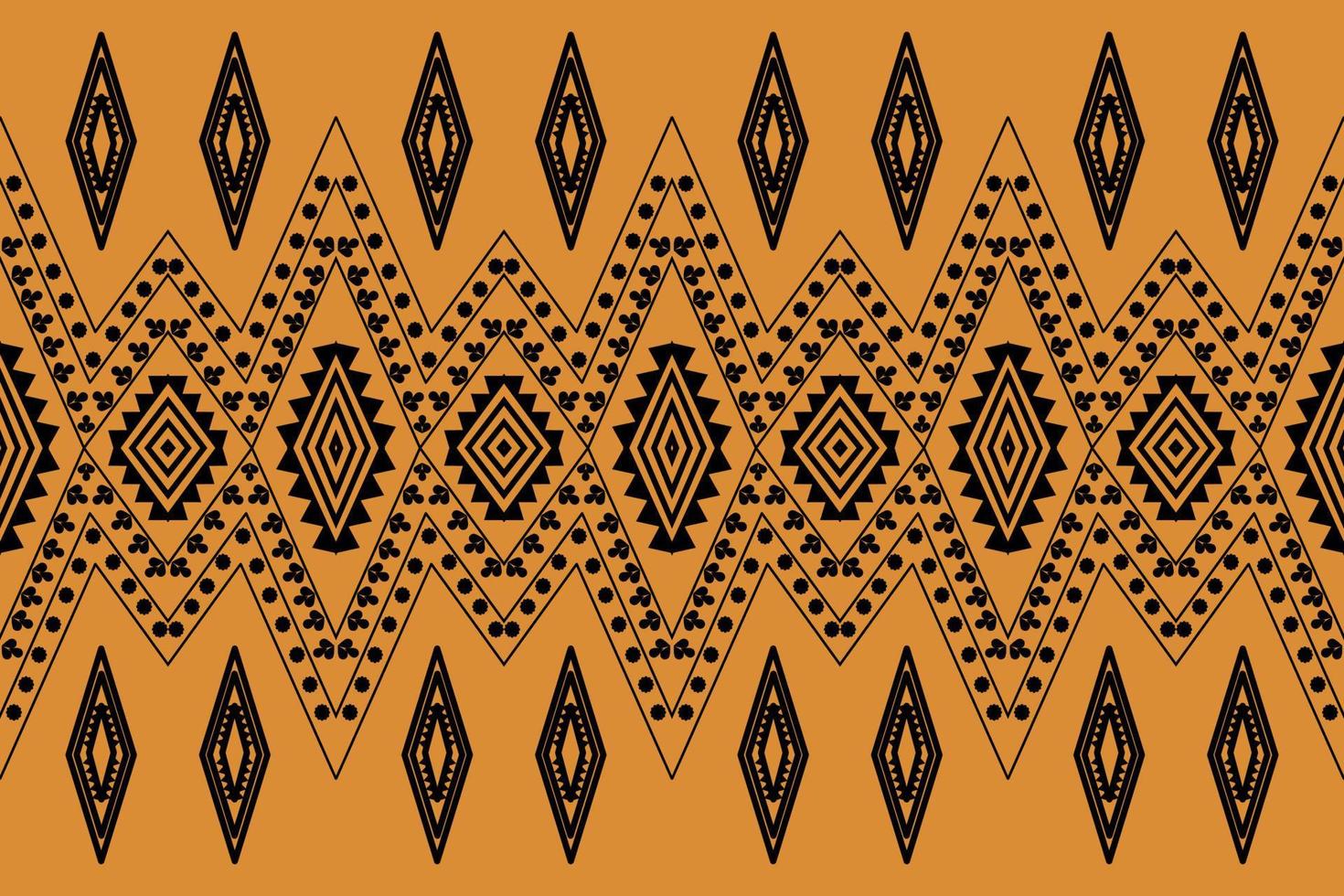Traditional geometric ethnic fabric pattern vector