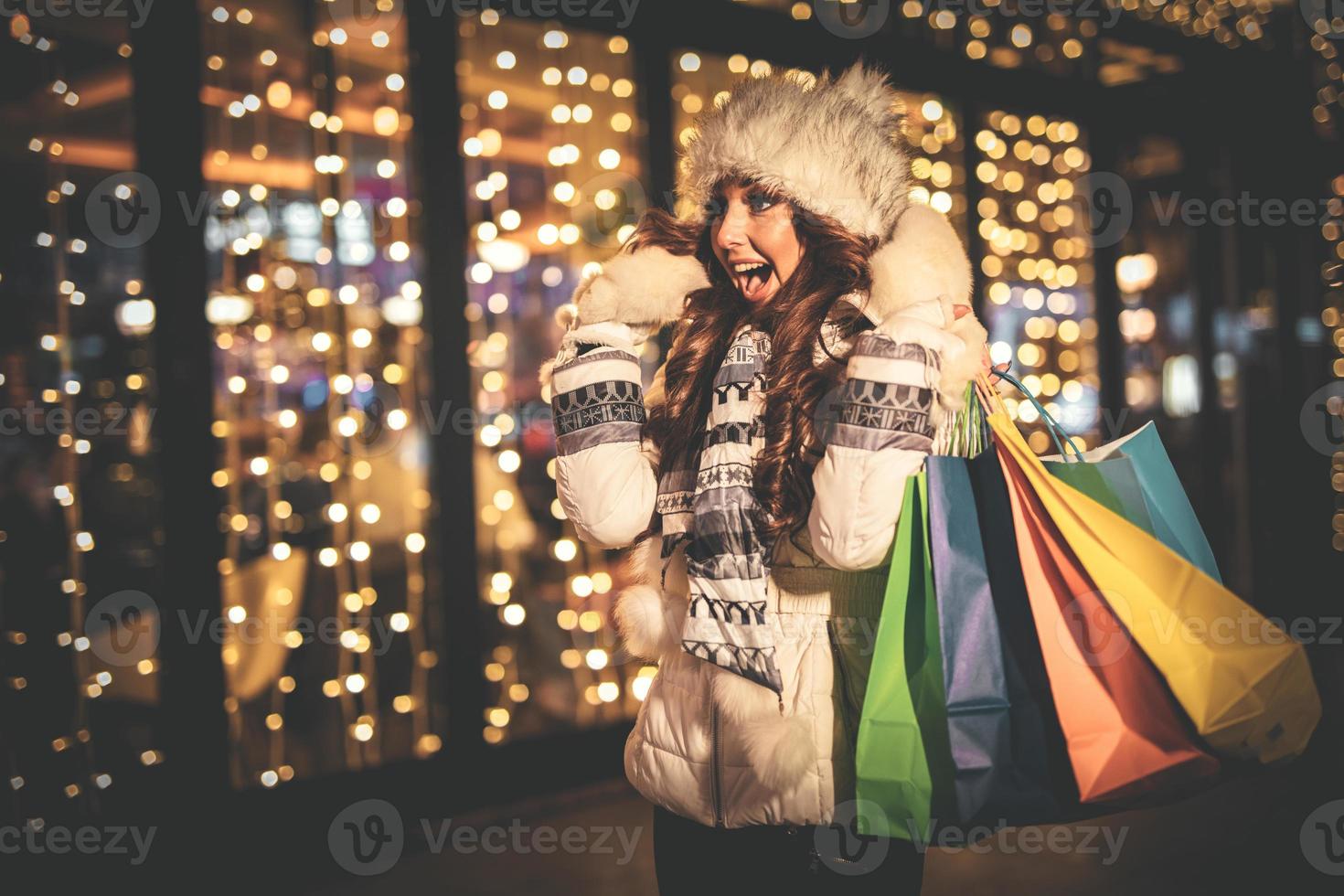 Christmas market view photo