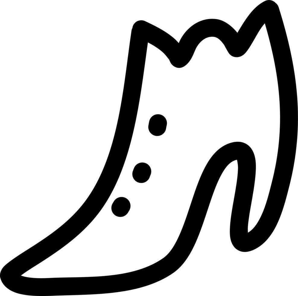 Woman shoes with dots, illustration, vector on a white background