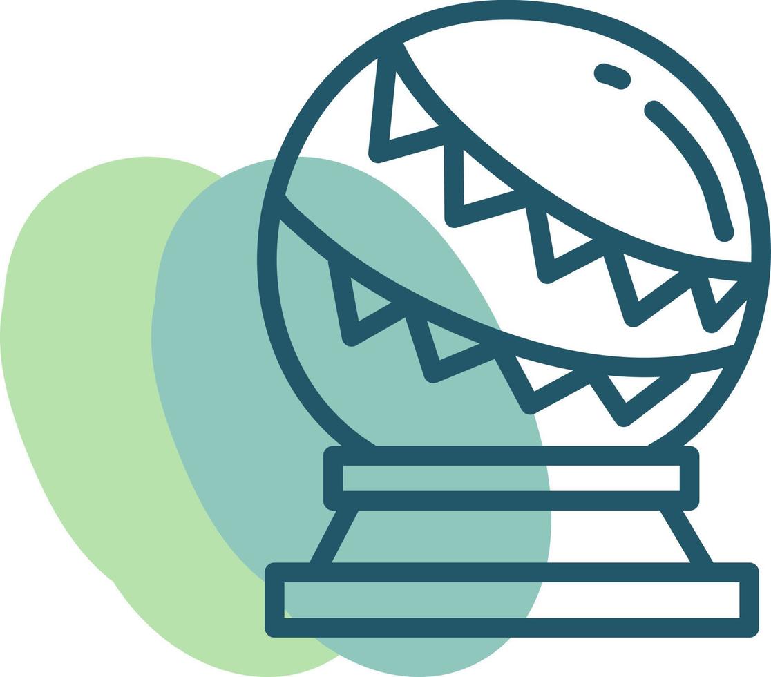 Amusement park magic ball, illustration, vector on a white background.