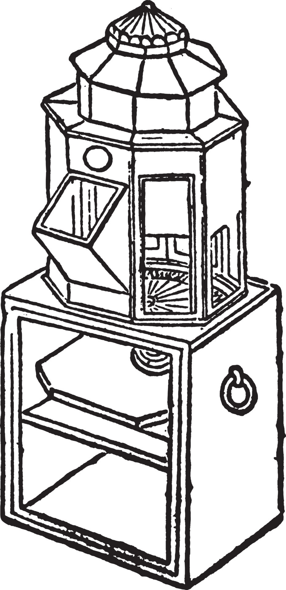 Binnacle, vintage illustration. 13722695 Vector Art at Vecteezy