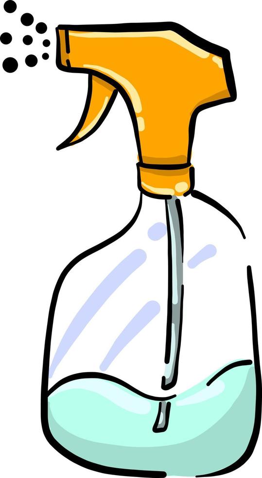 Alcohol in tube, illustration, vector on white background