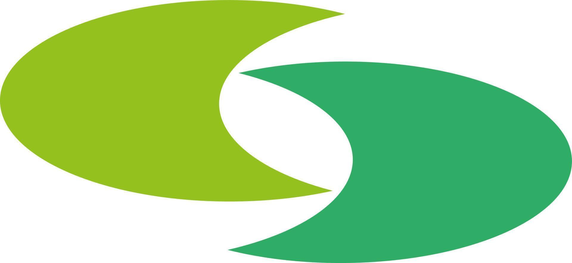 Half circle logo, illustration, vector on a white background.