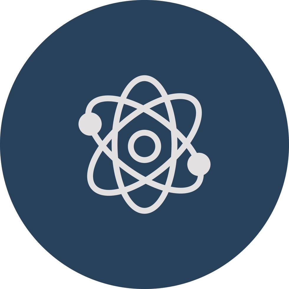 Space atom, illustration, vector, on a white background. vector