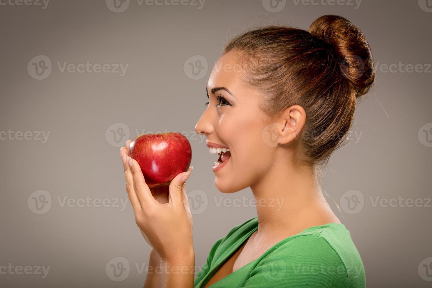 Girl With Apple photo