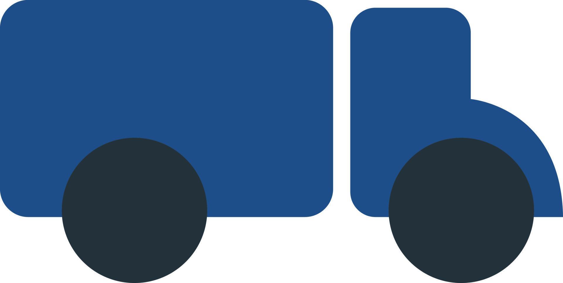 Dark blue truck, illustration, vector on a white background. 13723113