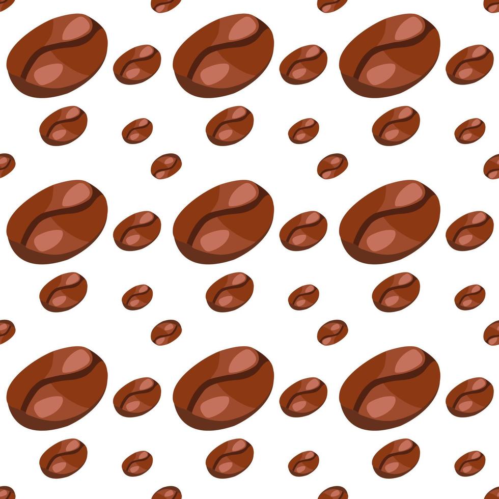 Beans wallpaper, illustration, vector on white background.