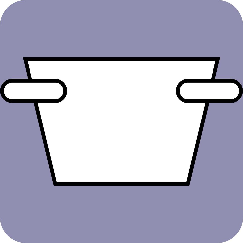 Deep frying pan, illustration, vector, on a white background. vector
