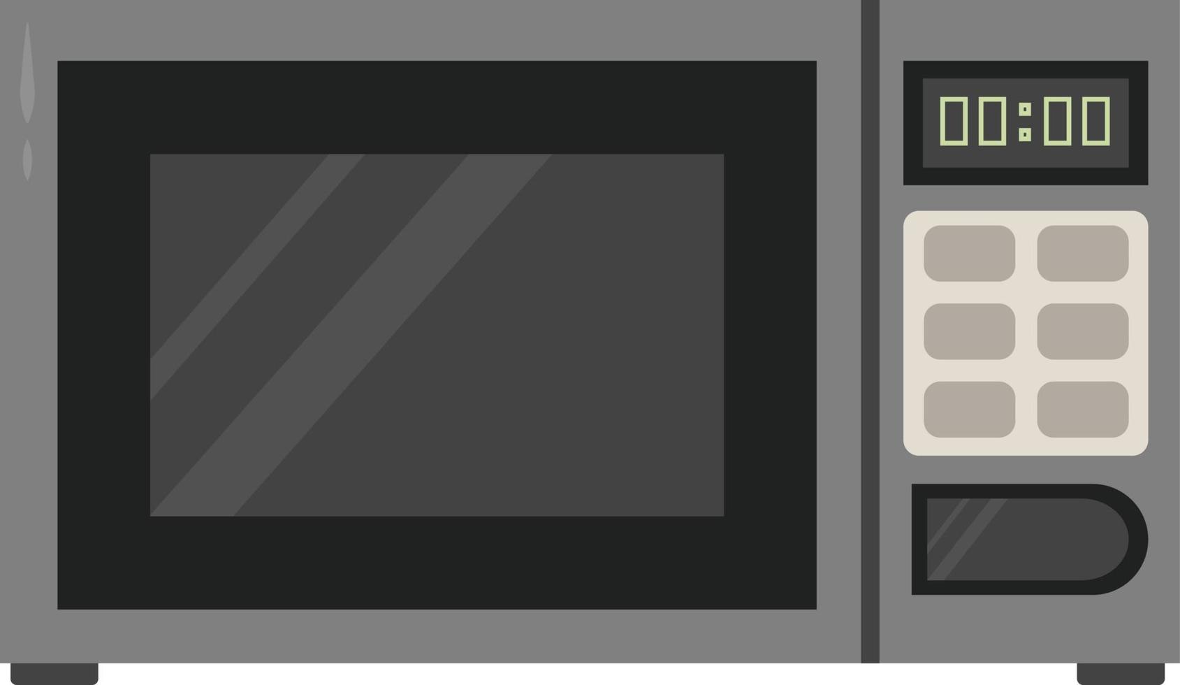 Modern microwave ,illustration,vector on white background vector