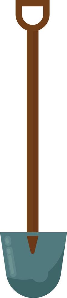 Short shovel, illustration, vector on white background
