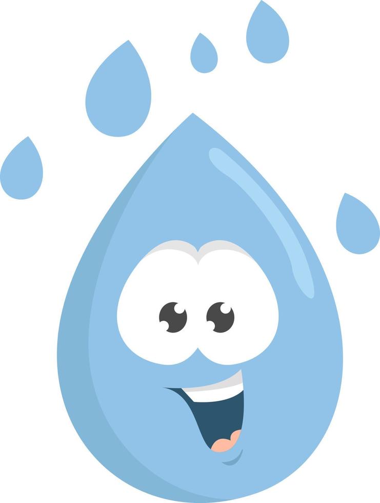Drops of hydrogen ,illustration,vector on white background vector