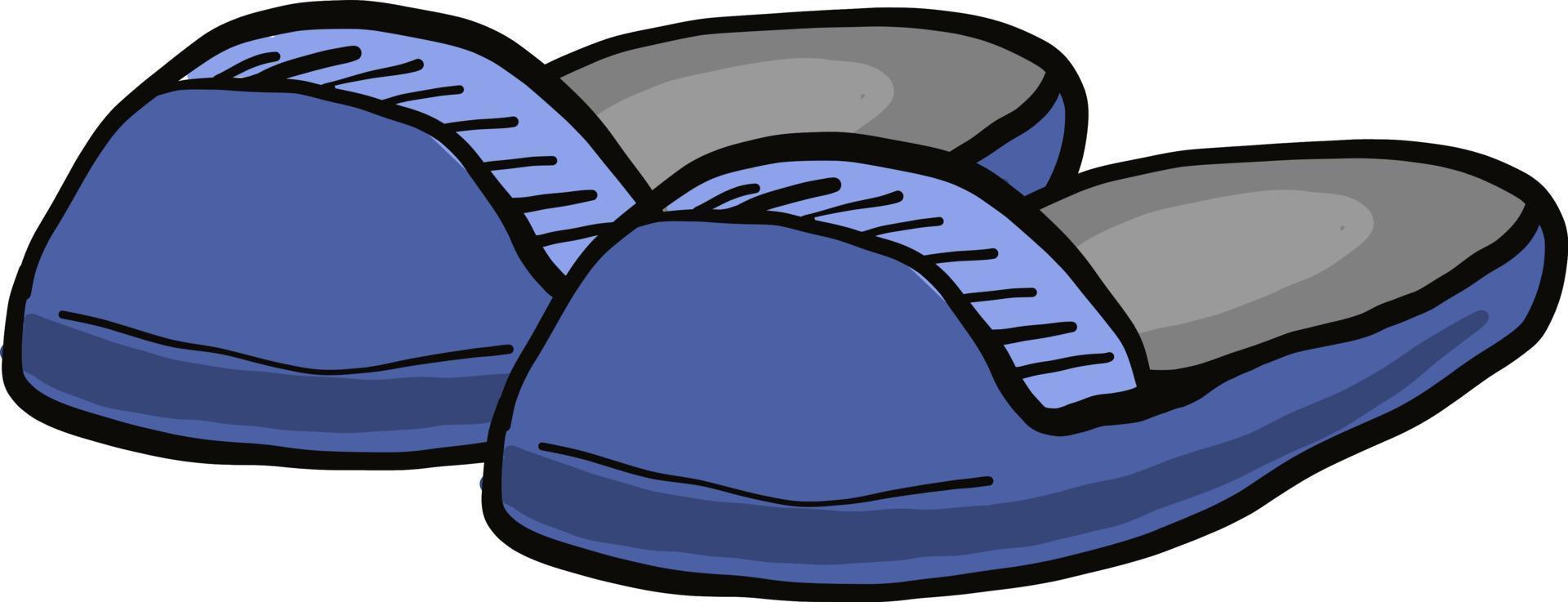 zapatillas azules,ilustración,vector sobre fondo blanco vector