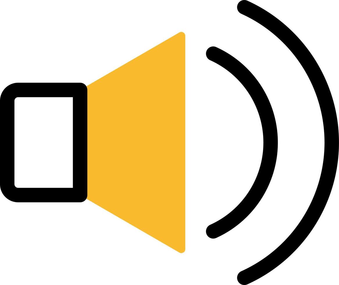 Video editor volume, illustration, vector on a white background