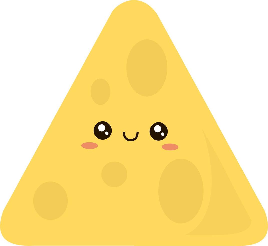Cute cheese, illustration, vector on white background.