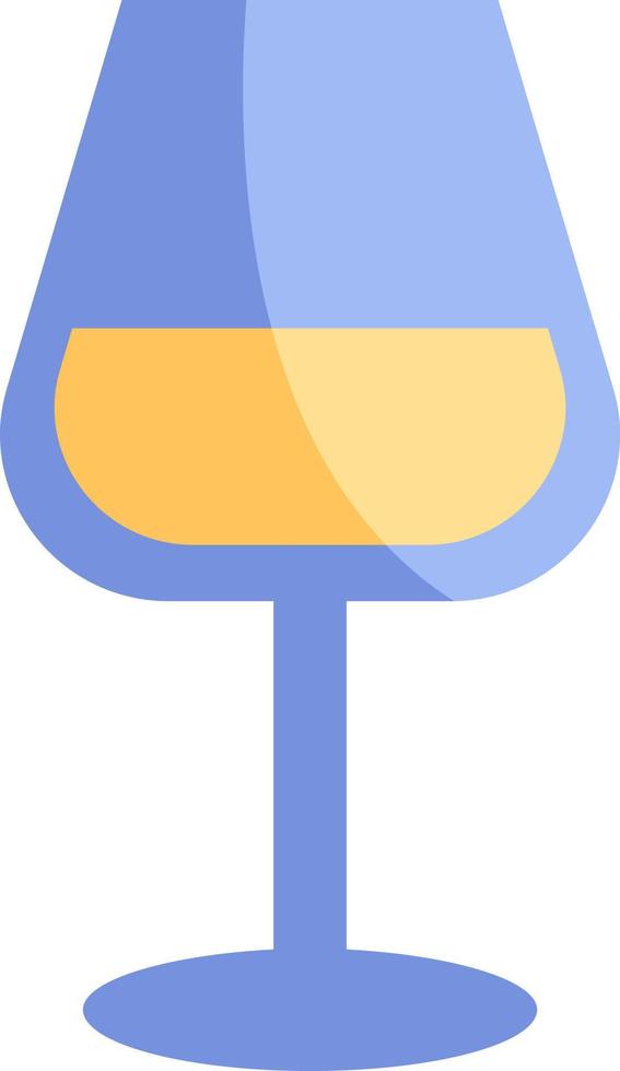 vino blanco, ilustración, vector, sobre un fondo blanco. vector